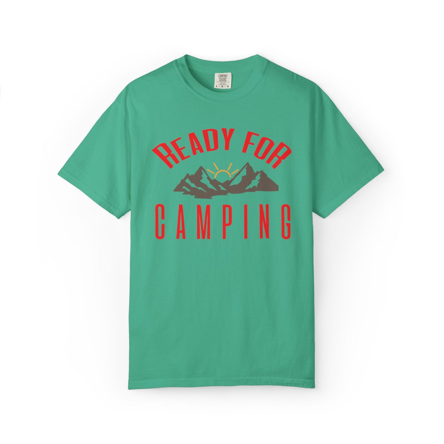 Ready For Camping Trendy Tee Adventure Mountain Hut Belays Ropes Fun Activities Bonfire Unisex Heavy Cotton T-Shirt
