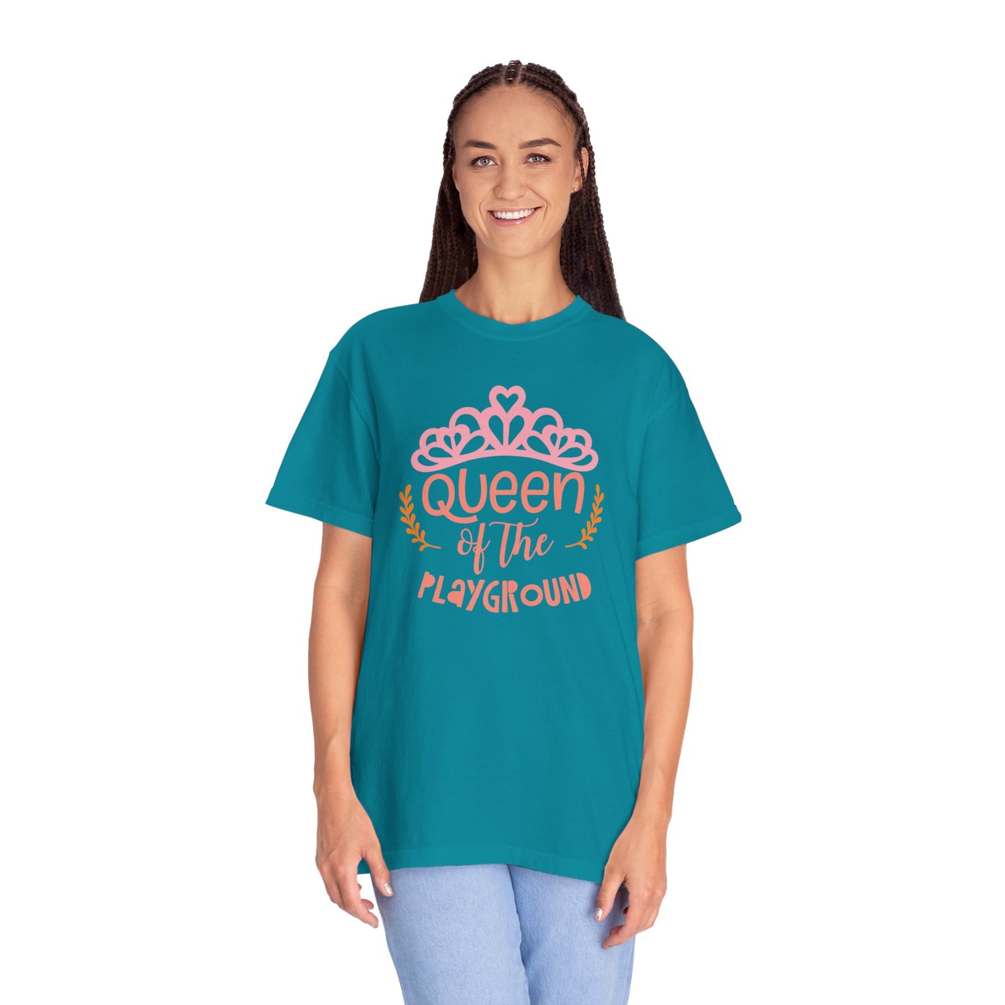 Queen Of The Playground Playtime Learning Objectives Early Toddlers Tee Childhood Development Unisex Heavy Cotton T-Shirt
