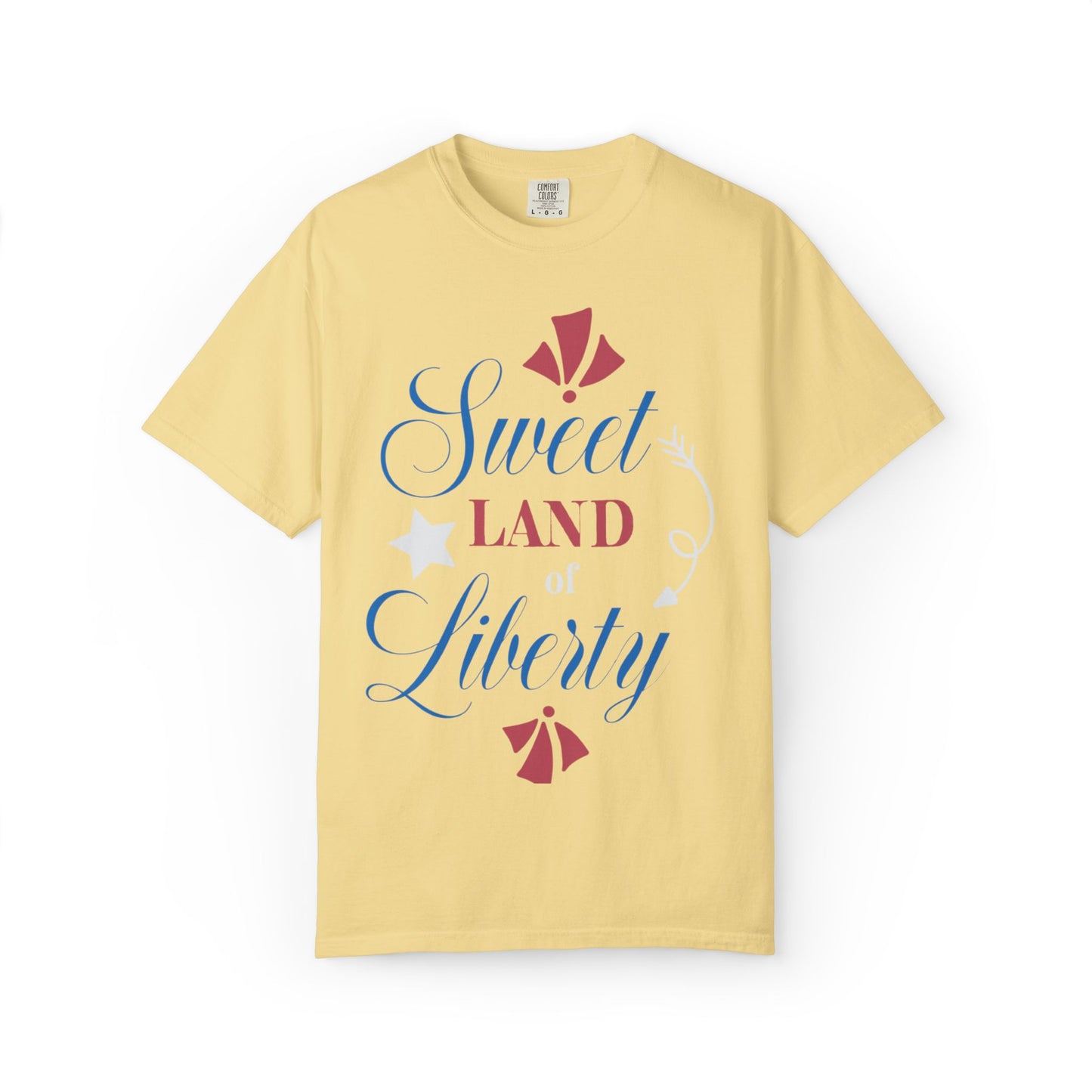 Sweet Land Of Liberty Equality American Values Country Love USA Flag Patriotic Tee Loyalty Fairness Unity Unisex Heavy Cotton T-Shirt