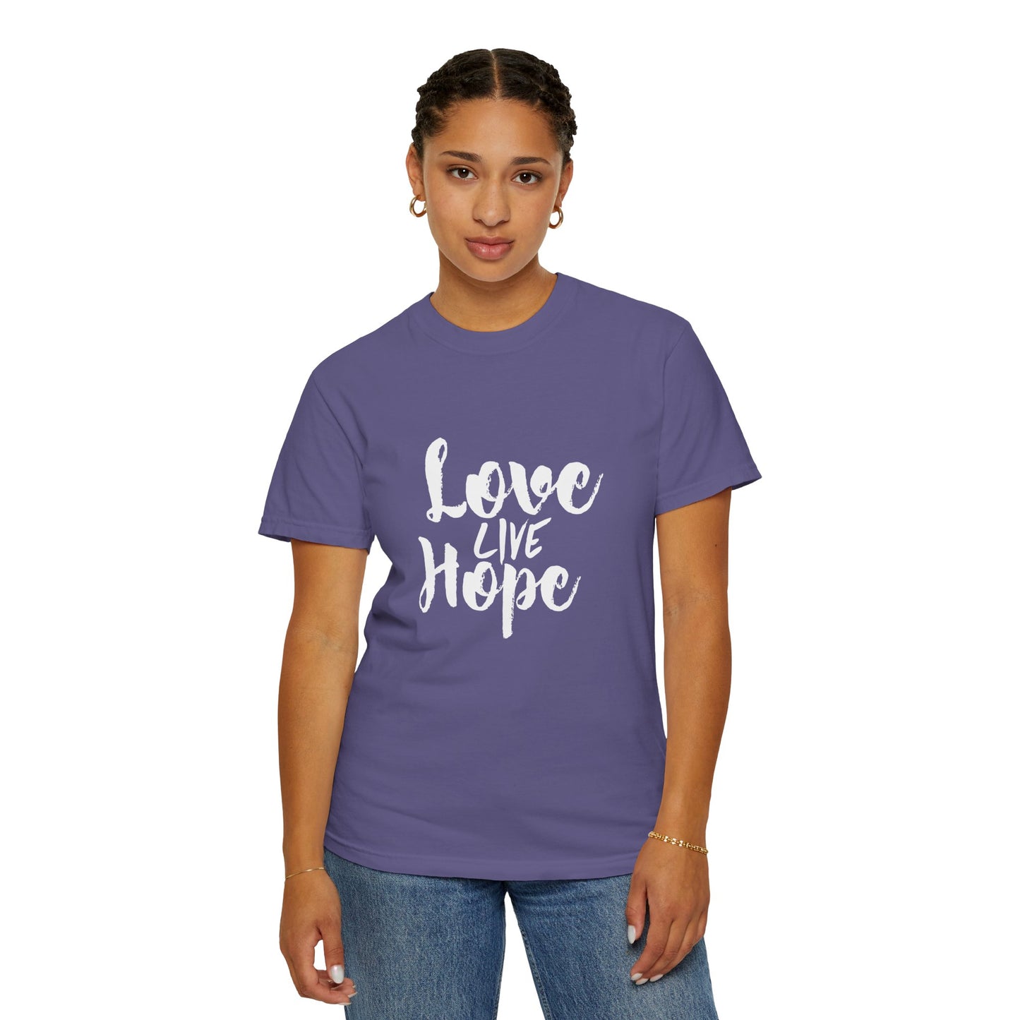 Love live hope Modern Tee Achievement Self-Improvement Unisex Heavy Cotton T-Shirt