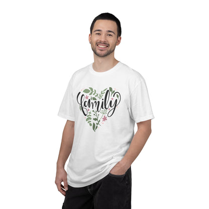 Family Trendy Tee Hug Rainbow Passion Unconditional Soulful Connection Siblings Love Parents Unisex Heavy Cotton T-Shirt