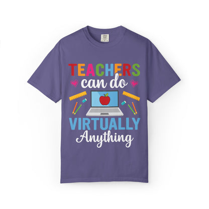 Inspirational Teacher Can Do Virtually Anything Enlightenment Bridge Builder Lifelong Mission Unisex Heavy Cotton T-Shirt