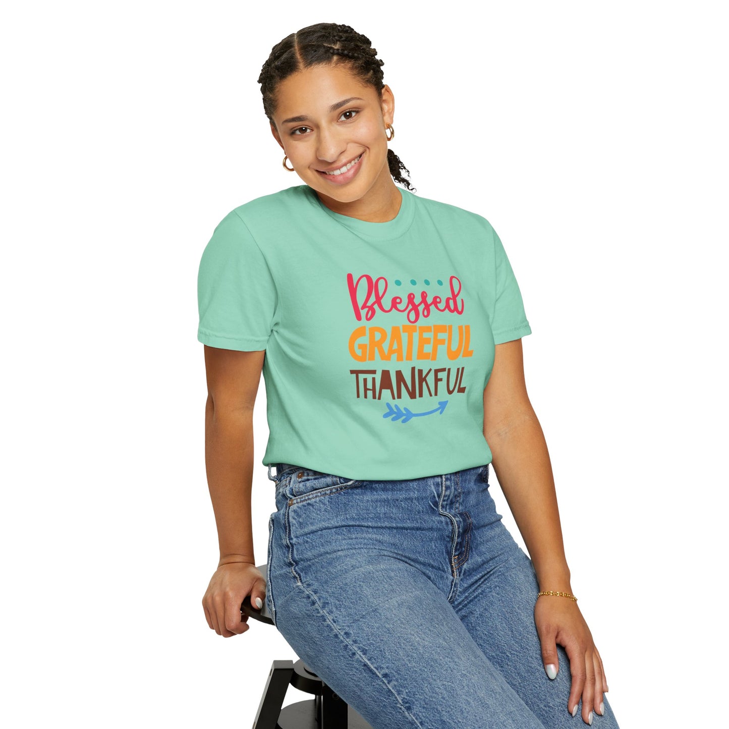 Blessed Grateful ThankfulAppreciate Everything Lovers Tee Positivity Self-Sufficiency Satisfaction Unisex Heavy Cotton T-Shirt