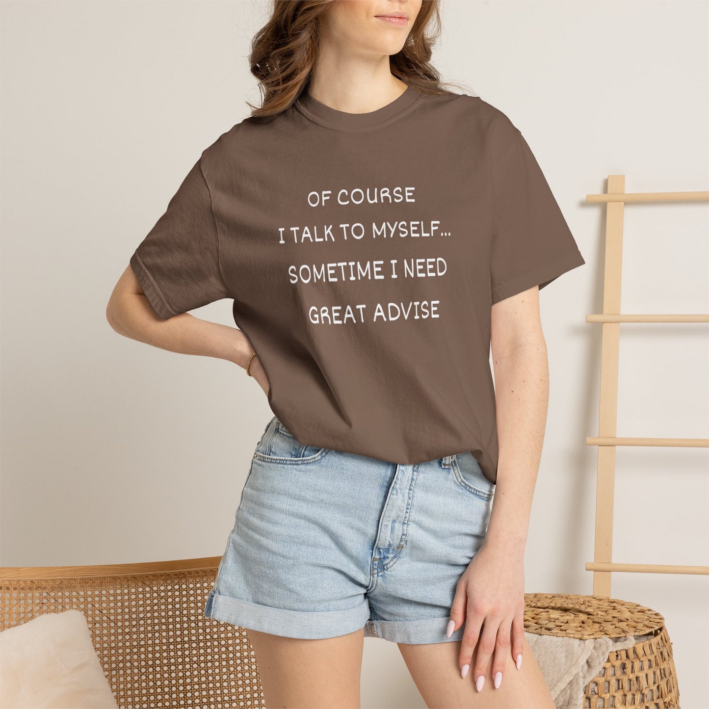 I Talk to Myself Unisex Garment-Dyed T-shirt