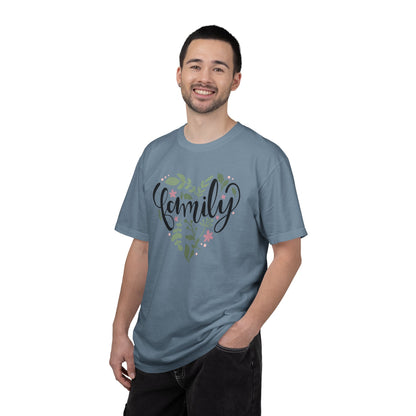 Family Trendy Tee Hug Rainbow Passion Unconditional Soulful Connection Siblings Love Parents Unisex Heavy Cotton T-Shirt