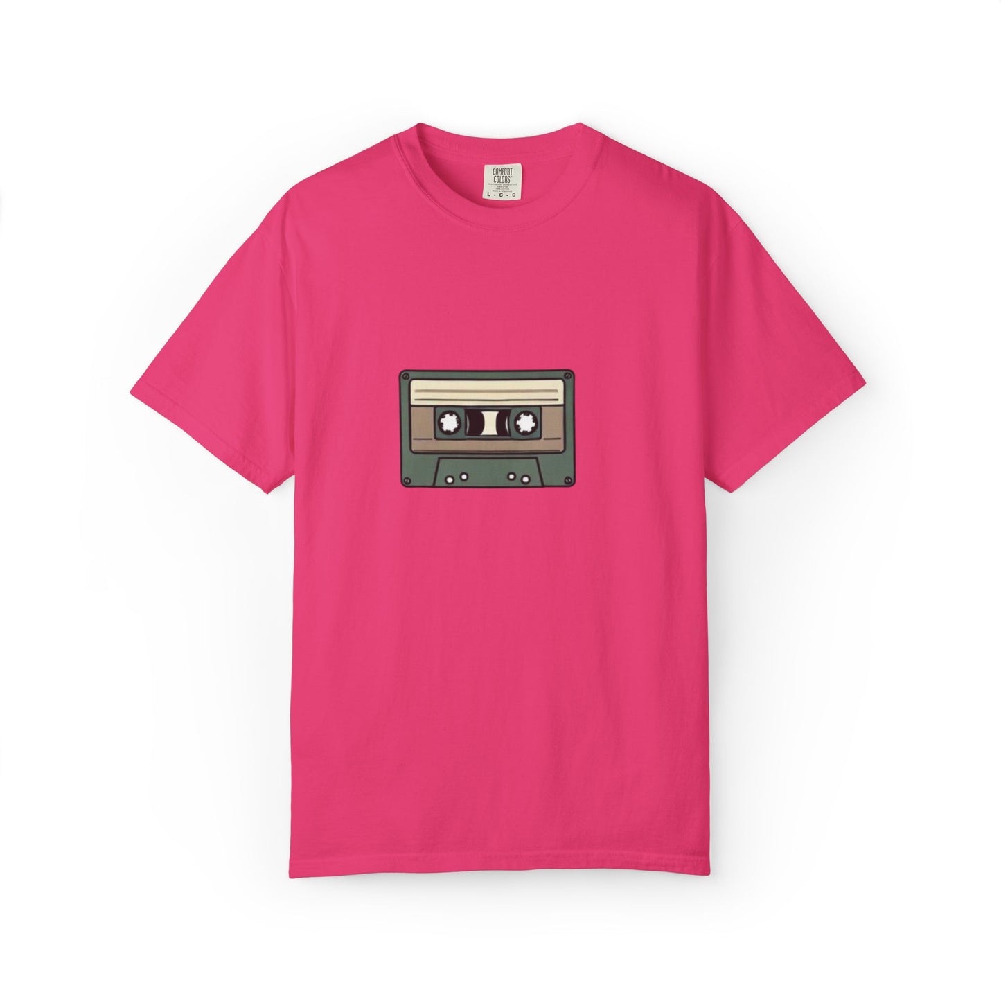 Audio Cassette - of Unisex Garment-Dyed T-shirt