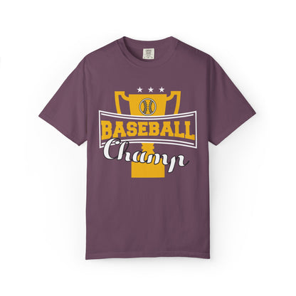 Baseball Champ Tee Bullpen Pitcher Bats League Game Sports Unisex Heavy Cotton T-Shirt