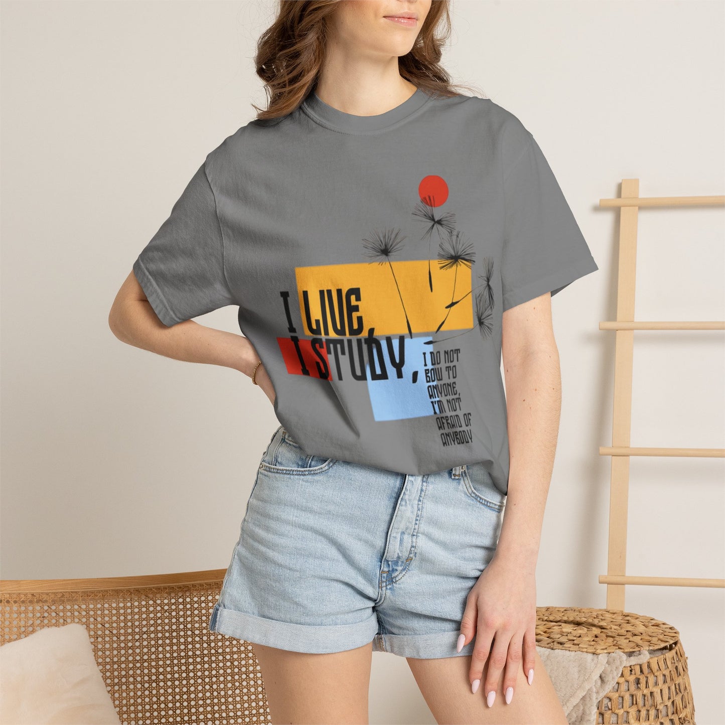 I Live I Study - Unisex Garment-Dyed T-shirt