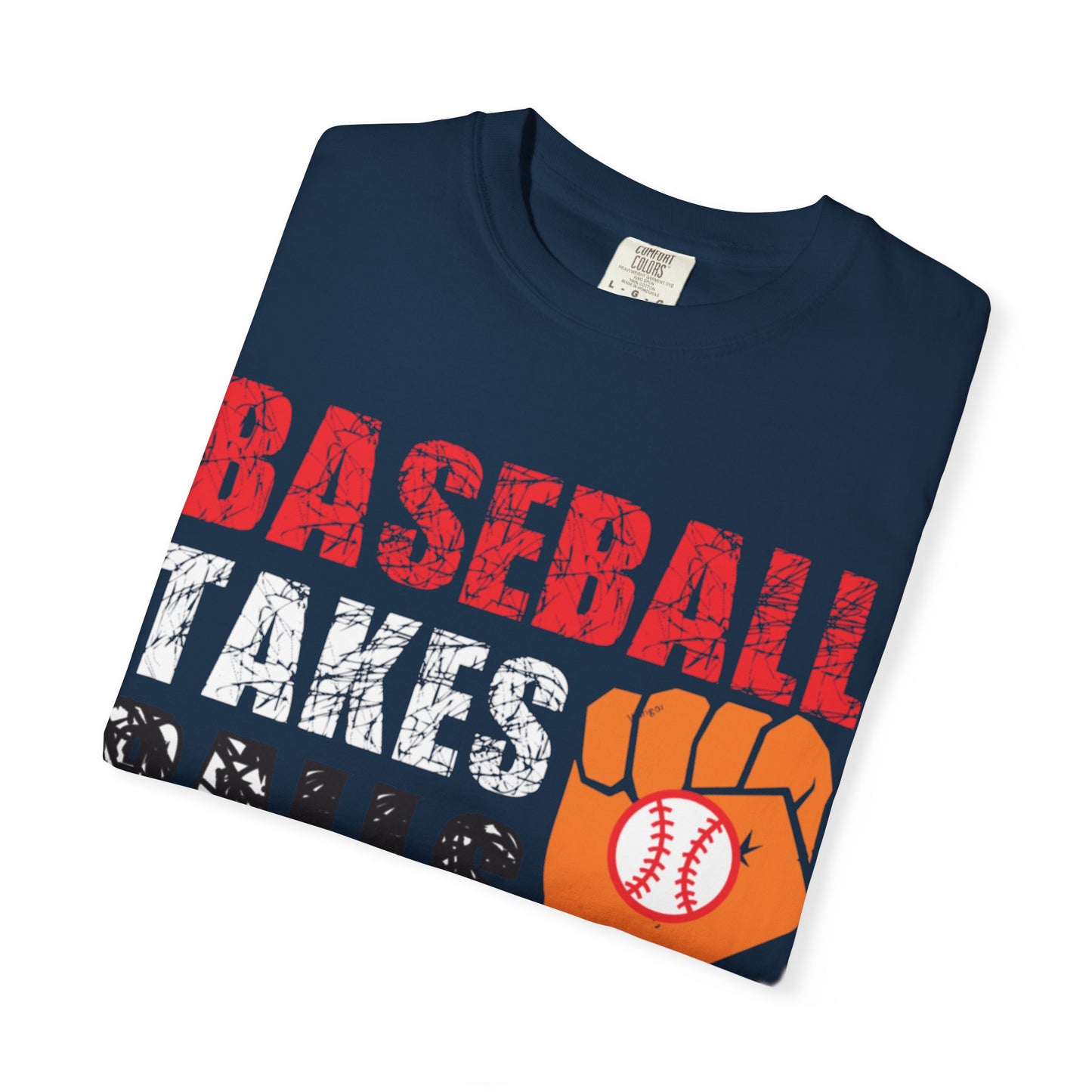 Baseball Takes Ball Defensive Prowess Tee Fielding Excellence Outfield Expertise Unisex Heavy Cotton T-Shirt