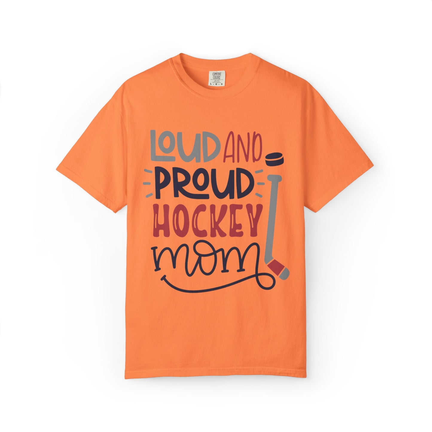 Loud & Proud Hockey Mom Power Play Cheering Stickhandling Sports Tee Legend Unisex Heavy Cotton T-Shirt