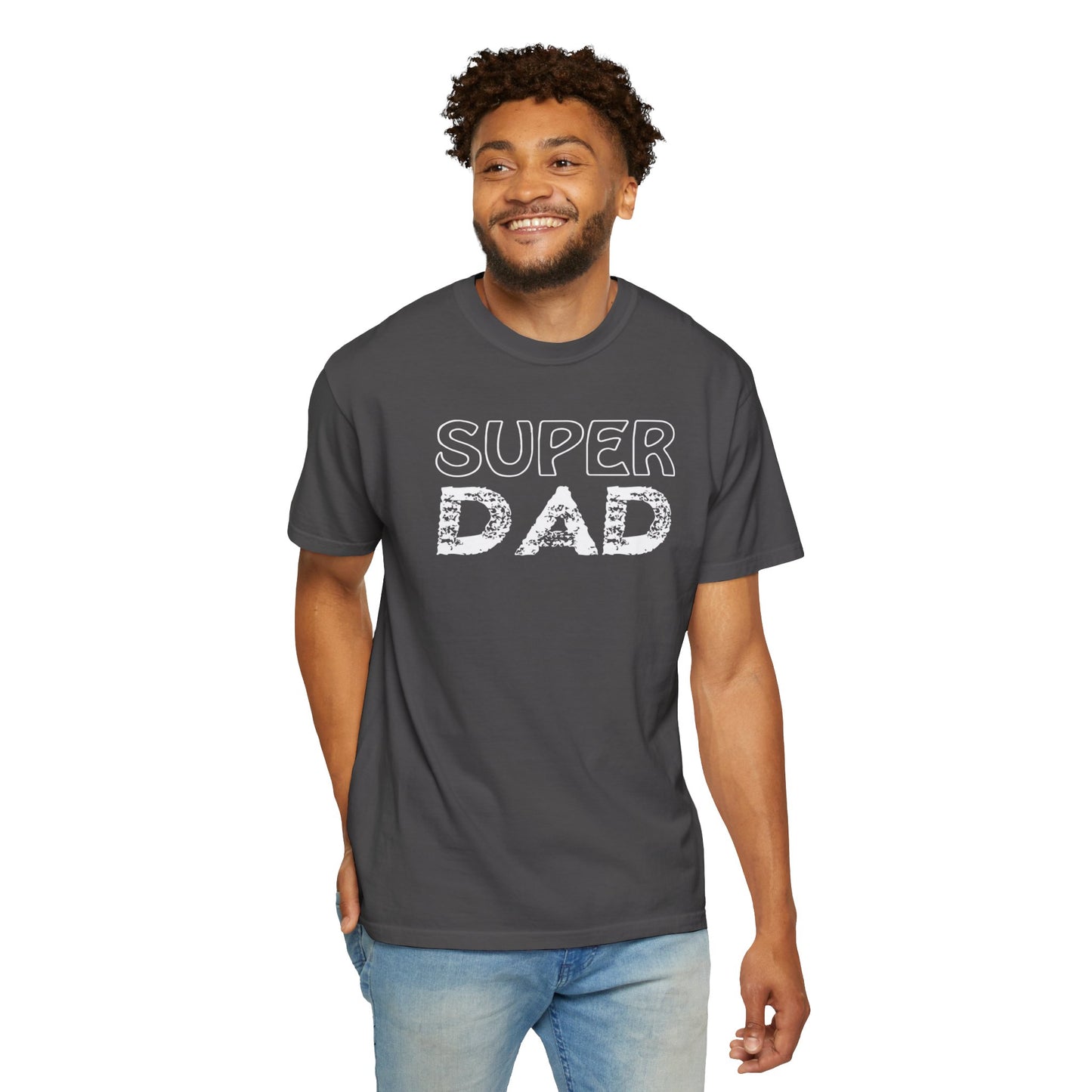 Super Dad Embracing Fatherhood Tee Growing Our Family Anticipating Parenthood Unisex Heavy Cotton T-Shirt