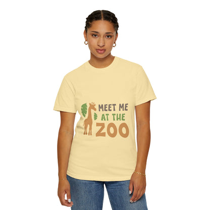 Meet Me At Zoo Wildlife Conservation Tee Animal Welfare Safari Aquarium Outreach Programs Unisex Heavy Cotton T-Shirt