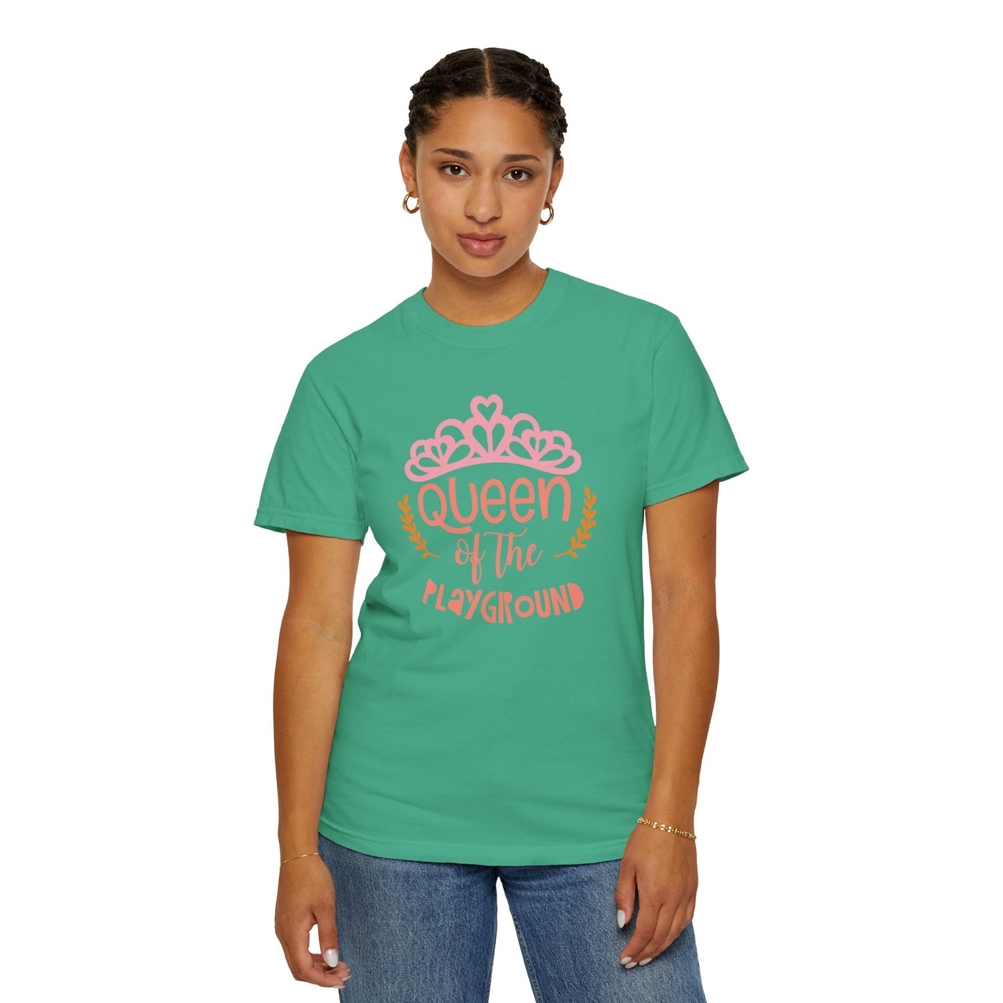 Queen Of The Playground Playtime Learning Objectives Early Toddlers Tee Childhood Development Unisex Heavy Cotton T-Shirt
