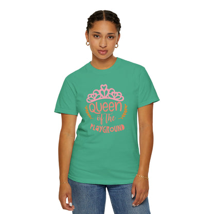 Queen Of The Playground Playtime Learning Objectives Early Toddlers Tee Childhood Development Unisex Heavy Cotton T-Shirt