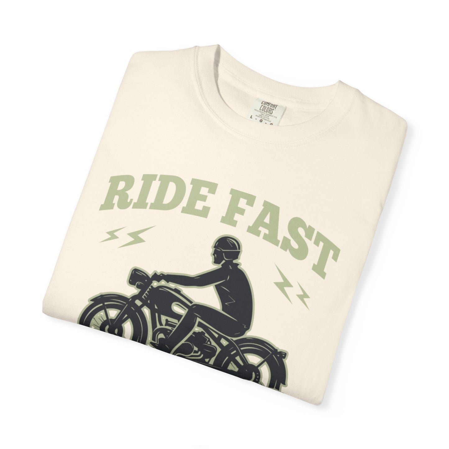 Thriller Ride Fast Caferacer Motorcycle Club Bike Lovers High-speed Adventure Bike Unisex Heavy Cotton T-Shirt