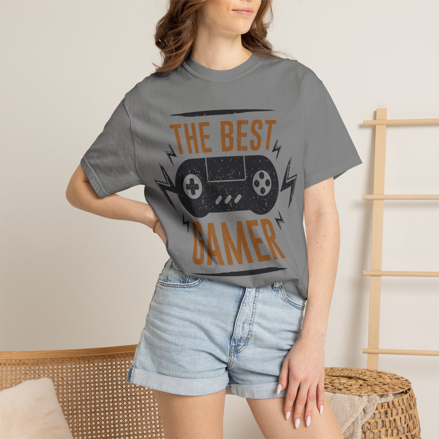 The Best Gamer Warriors Tee Non-Stop Playing Gaming Obsession Unisex Heavy Cotton T-Shirt