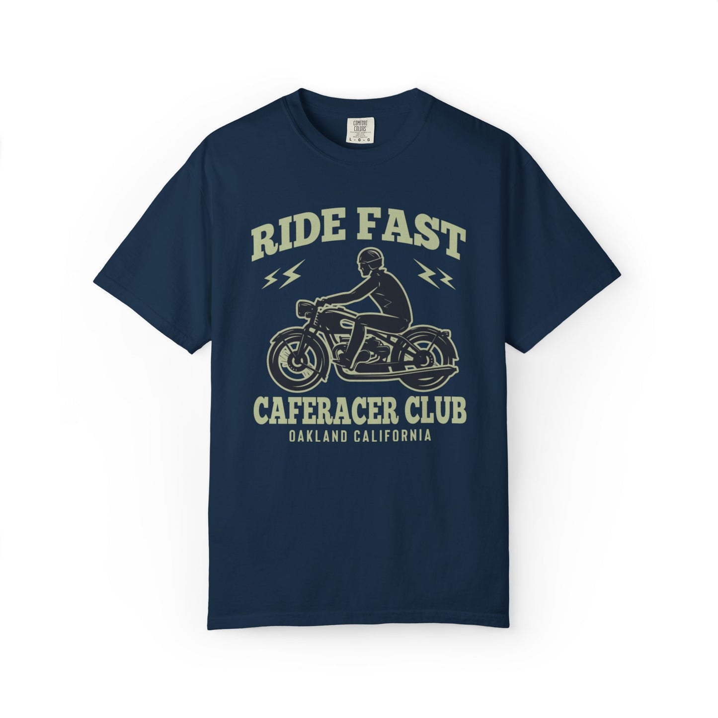 Thriller Ride Fast Caferacer Motorcycle Club Bike Lovers High-speed Adventure Bike Unisex Heavy Cotton T-Shirt