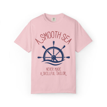 A Smooth Sea Marine Life Fishermen Seafaring Adventure Lovers Tee Shipman Unisex Heavy Cotton T-Shirt