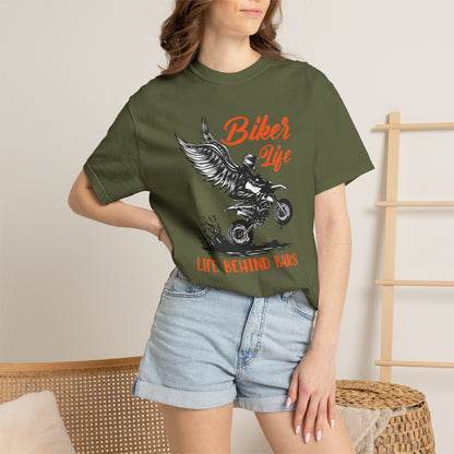 Thriller Live Behind Bars Secret Of Life Journey Over Destination Two Wheeled Adventures Unisex Heavy Cotton T-Shirt