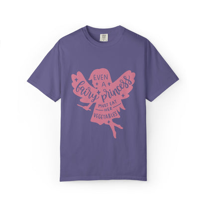 Even A Fairy Princess Must Eat Her Vegetables Parenting Advice Tee Healthy Eating Balanced Diet Unisex Heavy Cotton T-Shirt