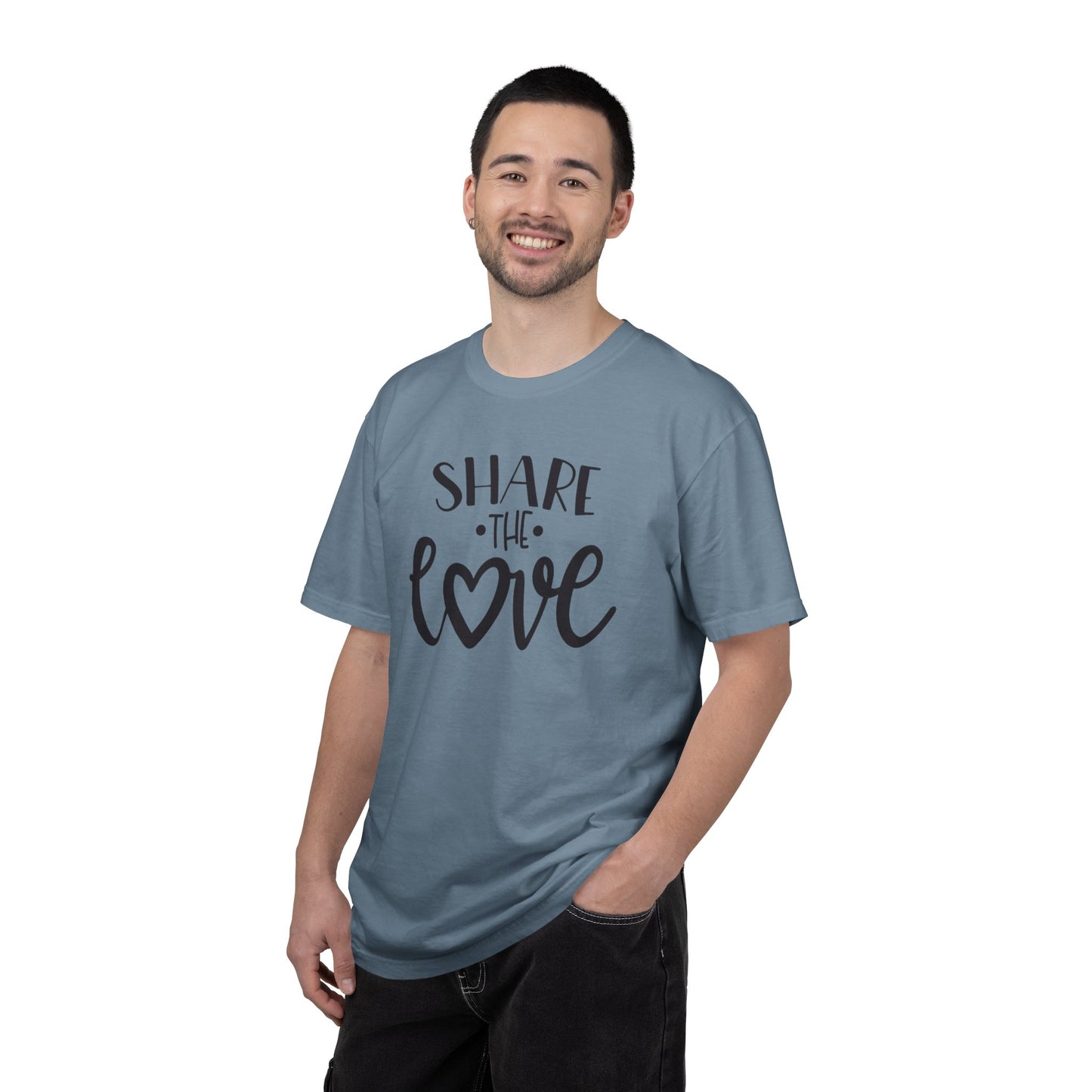 Share The Love Kindness Tee Compassion Empathy Support Community Affection Unisex Heavy Cotton T-Shirt