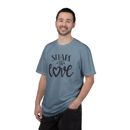 Share The Love Kindness Tee Compassion Empathy Support Community Affection Unisex Heavy Cotton T-Shirt