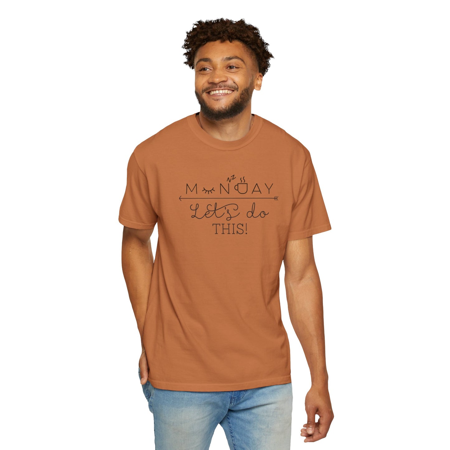 Monday Let’s Do This Motivation Tee Work Ethic Positive Mindset Focus Planning Task Completion Morning Routine Unisex Heavy Cotton T-Shirt
