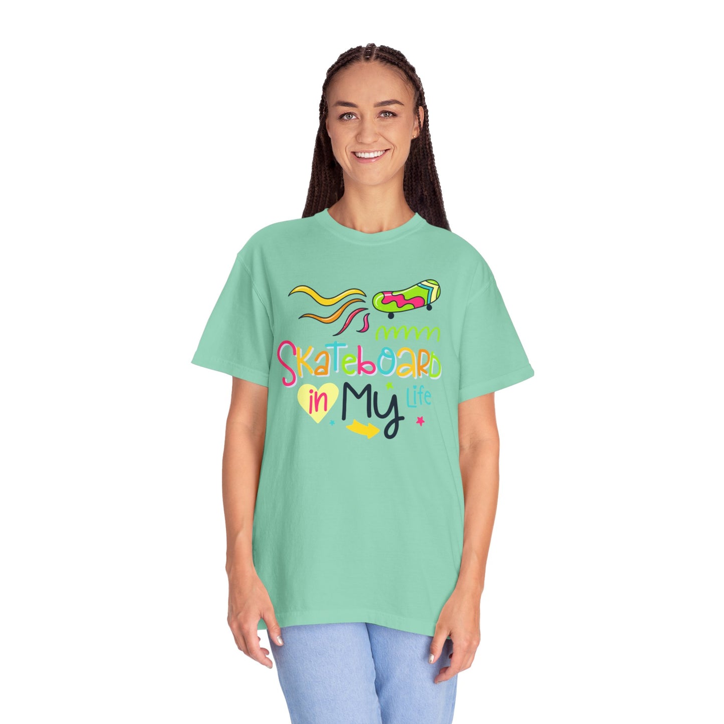 Skateboard In My Life Skater Competitions Boarding Fitness Tee Unisex Heavy Cotton T-Shirt
