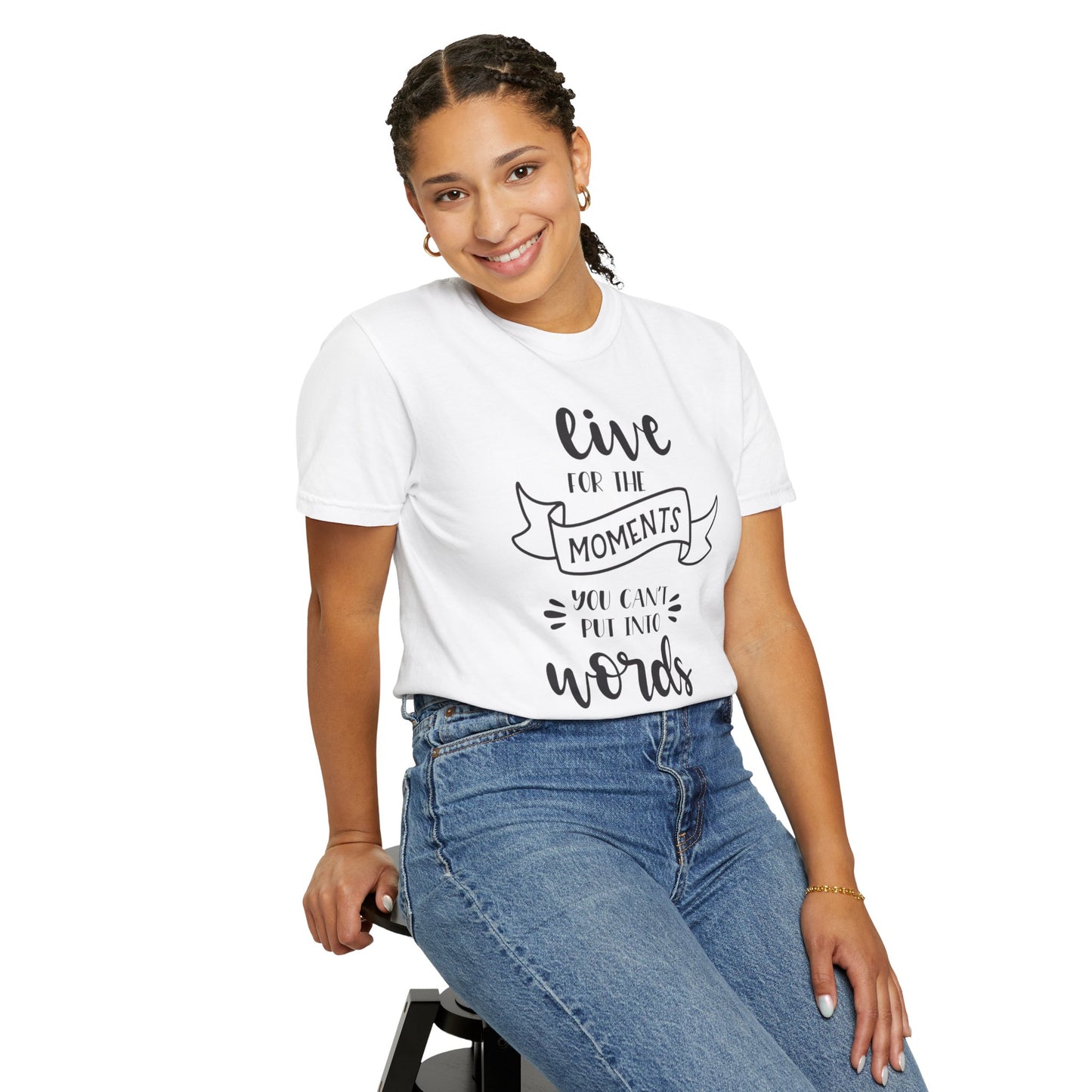 Live For The Moments Simple Pleasures Small Joys Tee Everyday Delights Tiny Treasures Unisex Heavy Cotton T-Shirt