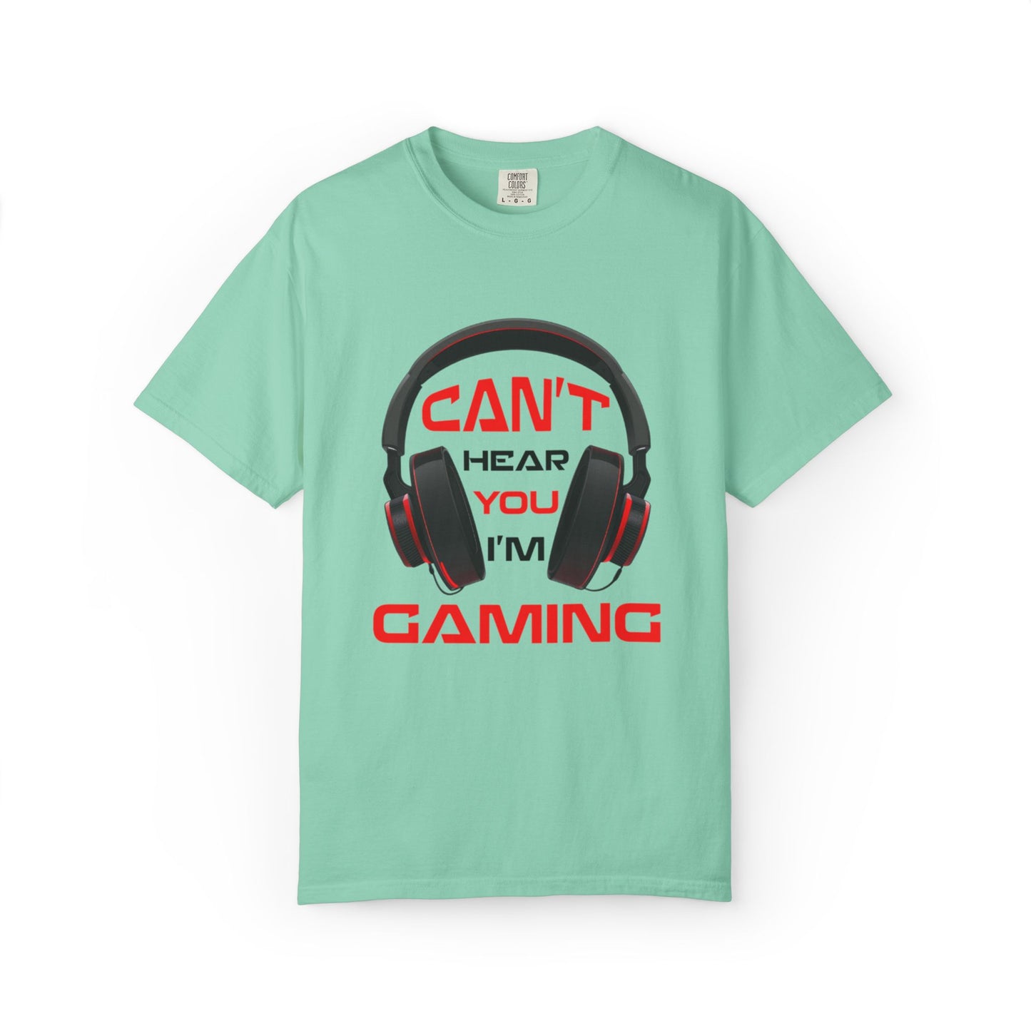 Can’t Hear You I’M Gaming Funny Trendy Tee Cool Gamer Headphones Pro Video Games Lover Game Focused Unisex Heavy Cotton T-Shirt
