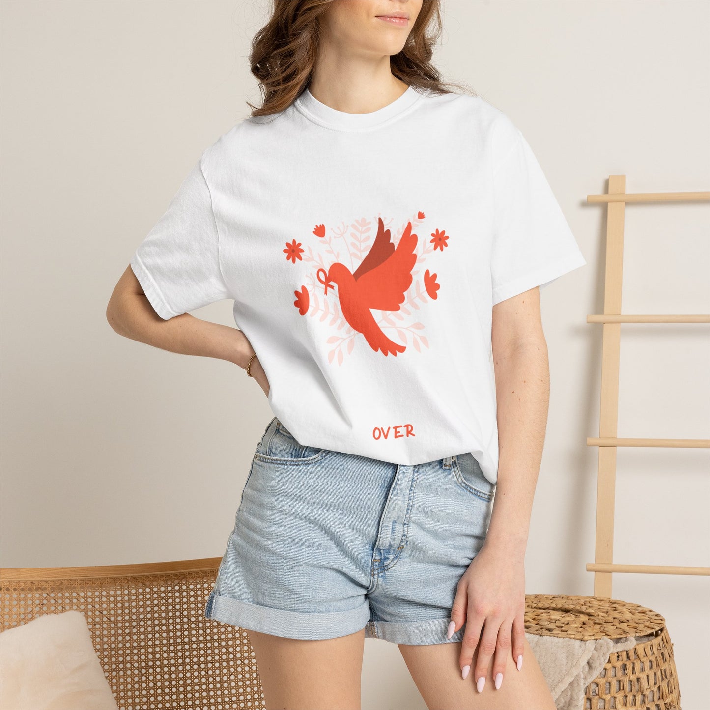 Faith Over Fear Stop Wishing Start Doing Action Goal Setting Modern Tee Achievement Self-Improvement Unisex Heavy Cotton T-Shirt