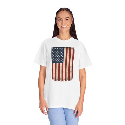 Flag USA - Unisex Garment-Dyed T-shirt