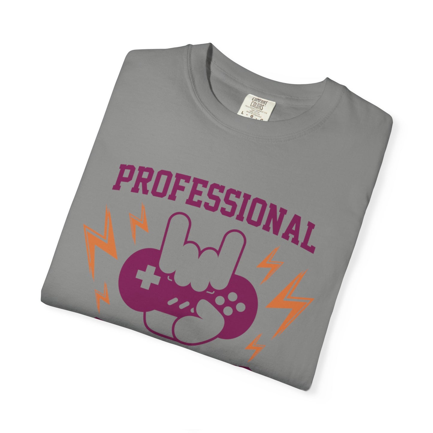 Professional Gamer Warriors Tee Non-Stop Playing Gaming Obsession Unisex Heavy Cotton T-Shirt