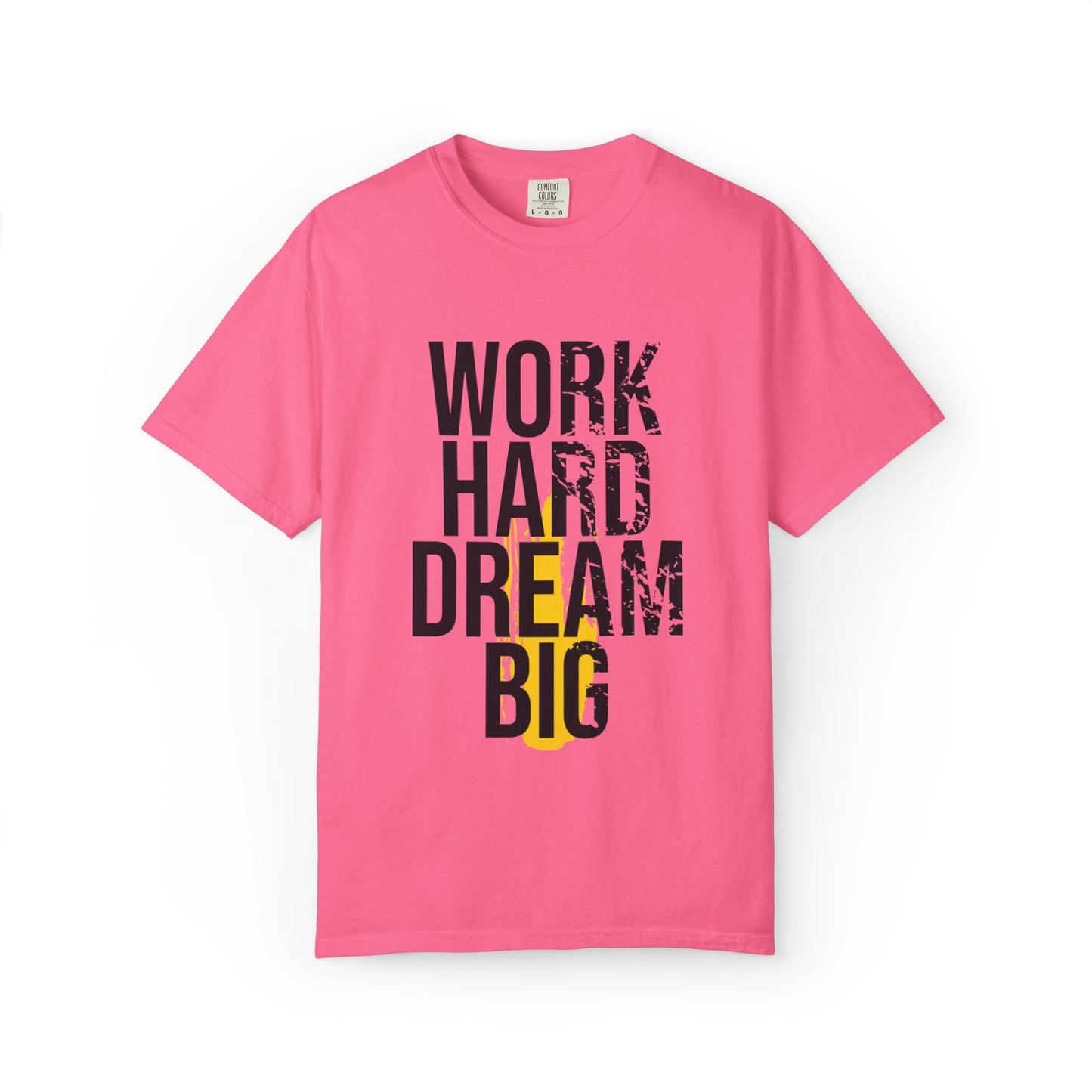 Work Hard Dream Big Creativity Imagination Tee Determination Reach For The Stars Unisex Heavy Cotton T-Shirt