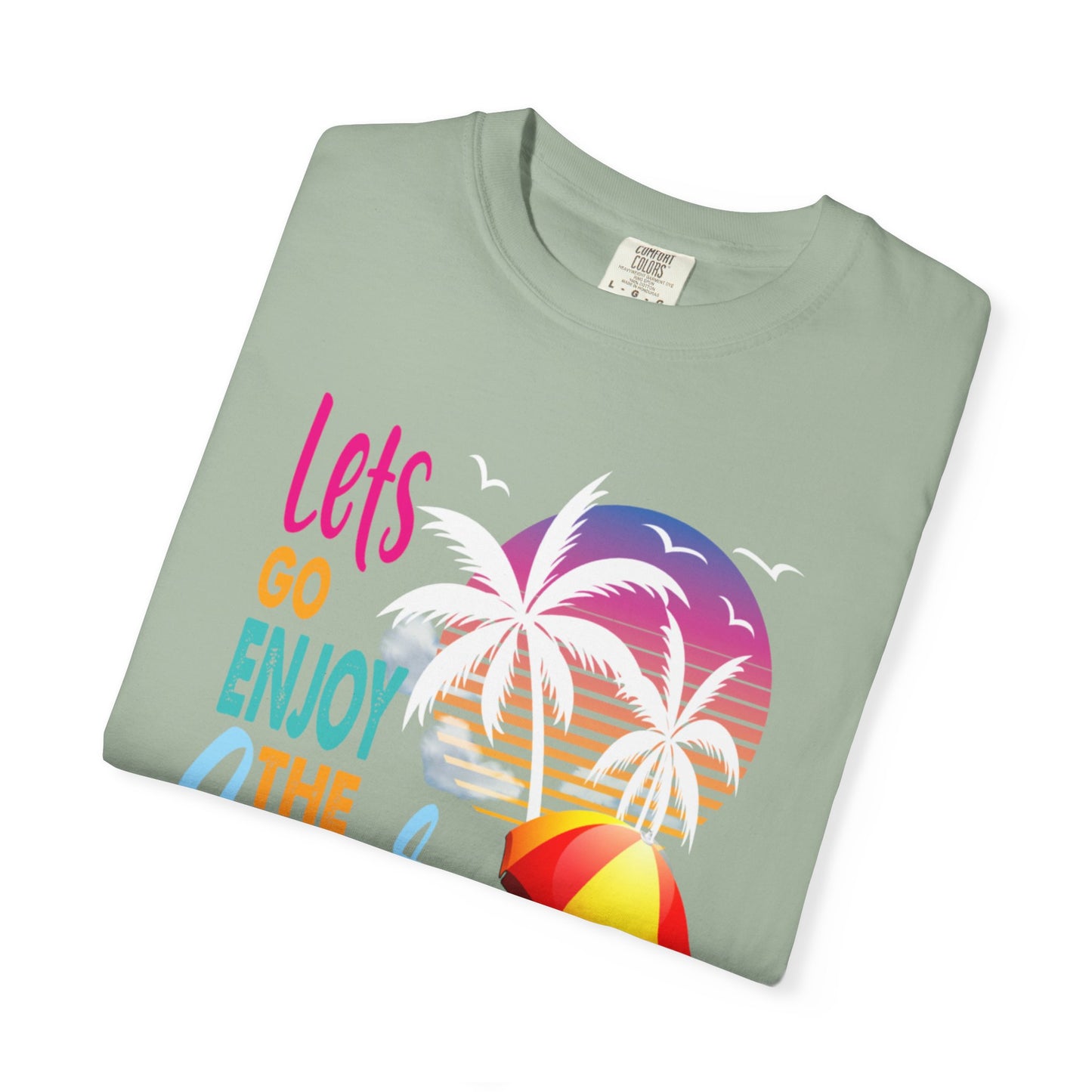 Exciting Lets Go Enjoy The Summer Party Summer Adventure Camp Beach Days Ice Cream Road Trips Unisex Heavy Cotton T-Shirt