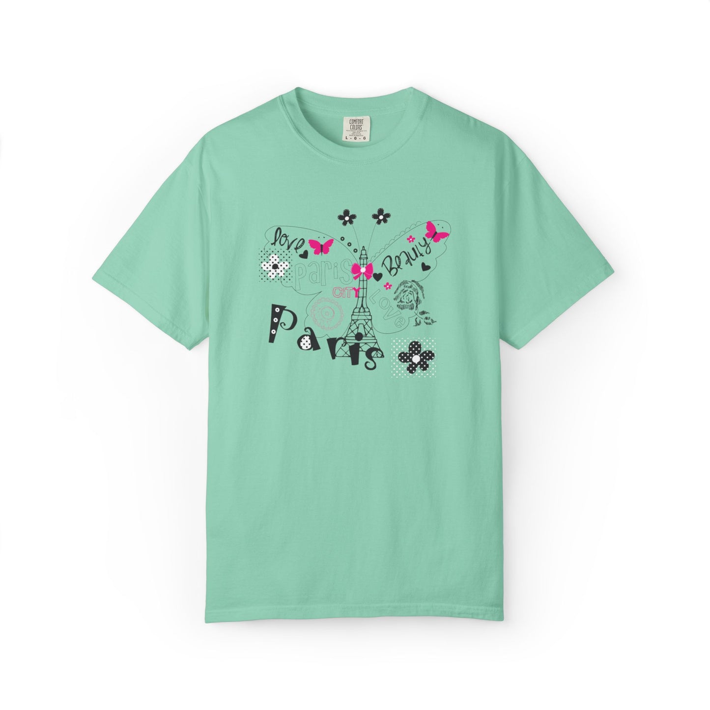 Paris Love Honeymoon Spots Candlelit Dinners Couples’ Tee Retreats Paris Fashion Unisex Heavy Cotton T-Shirt