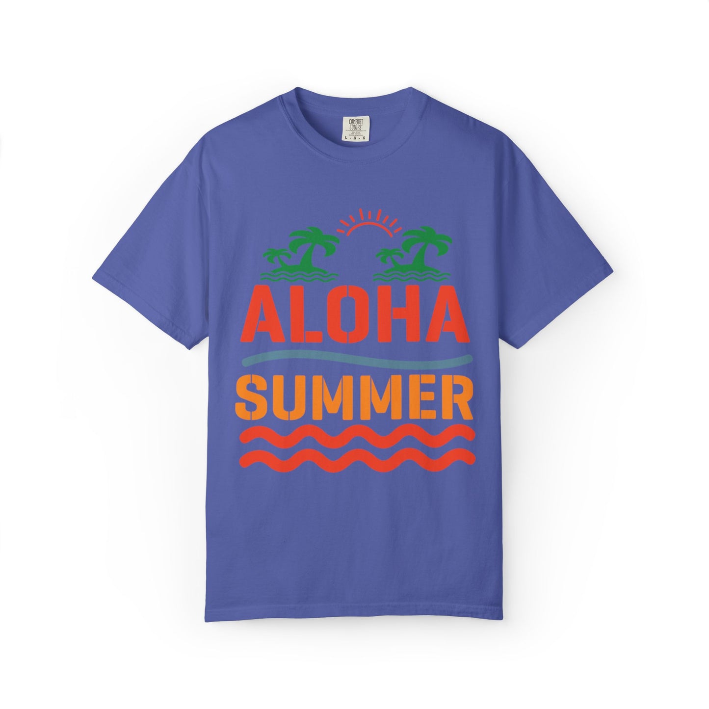 Exciting Aloha Summer Sunshine Beach Days White Sand Summer Camp Vacation Mode Sunny Days Unisex Heavy Cotton T-Shirt