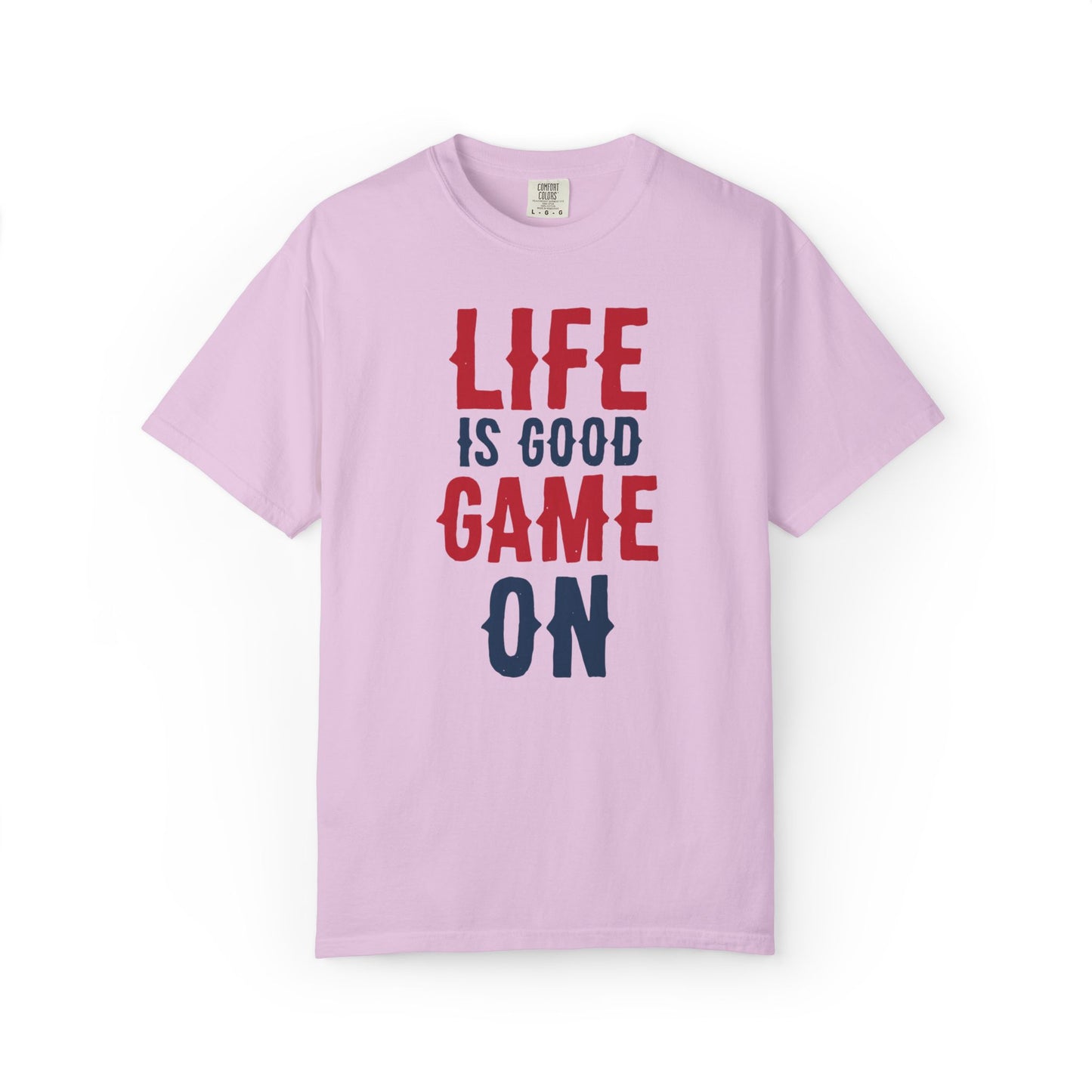 Life Is Good Game On Baseball Player Grand Slam Performers Tee Infield Magicians Batting Champions Unisex Heavy Cotton T-Shirt