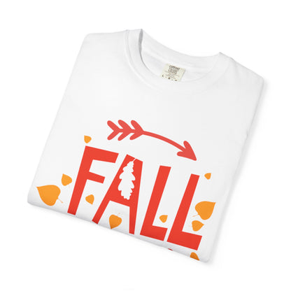 Fall Y’all Breeze Leaves Christmas Tee Jingle Bells Falling Beauty Holiday Spirit Unisex Heavy Cotton T-Shirt