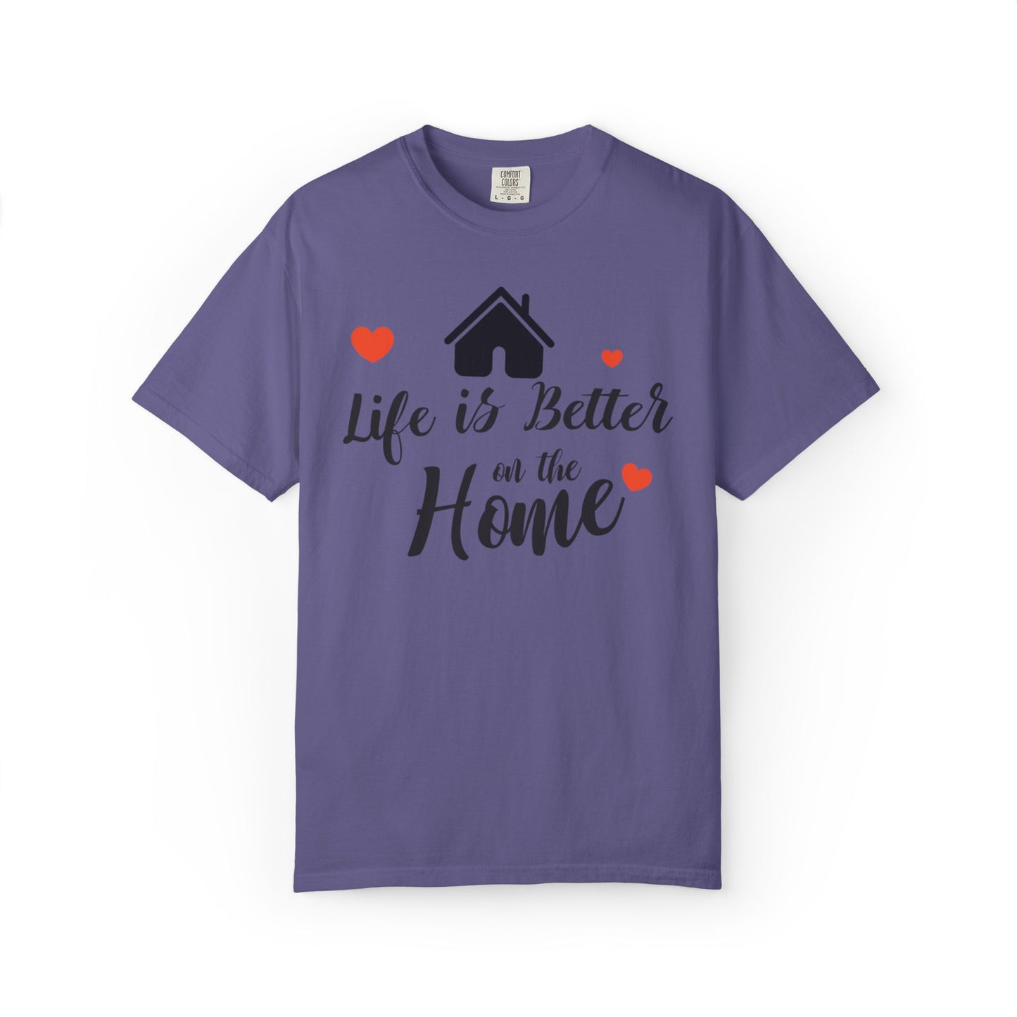 Life Is Better On The Home Peaceful Paradise Tee Cherished Space Heartfelt Haven Unisex Heavy Cotton T-Shirt