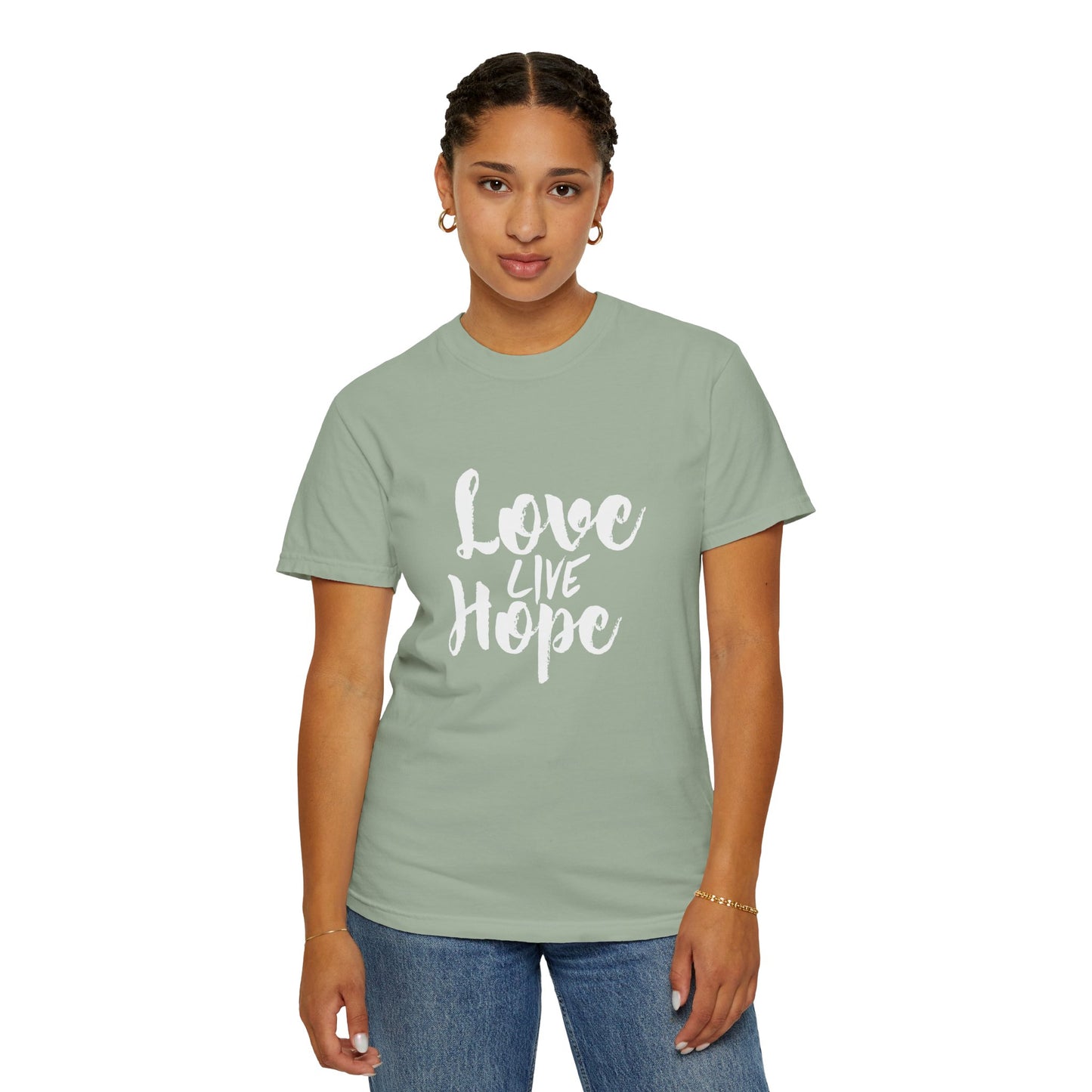 Love live hope Modern Tee Achievement Self-Improvement Unisex Heavy Cotton T-Shirt