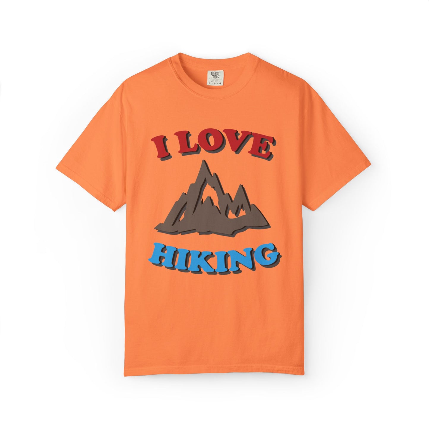 I Love Hiking Trendy Tee Adventure Mountain Hut Belays Ropes Fun Activities Unisex Heavy Cotton T-Shirt