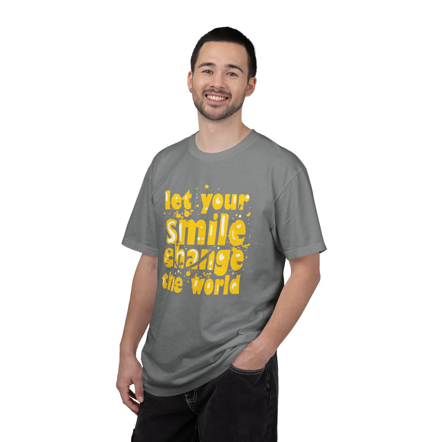 Let Your Smile Change The World Kindness Heartfelt Compliments Tee Thoughtful Gestures Love-Inspiration  Unisex Heavy Cotton T-Shirt