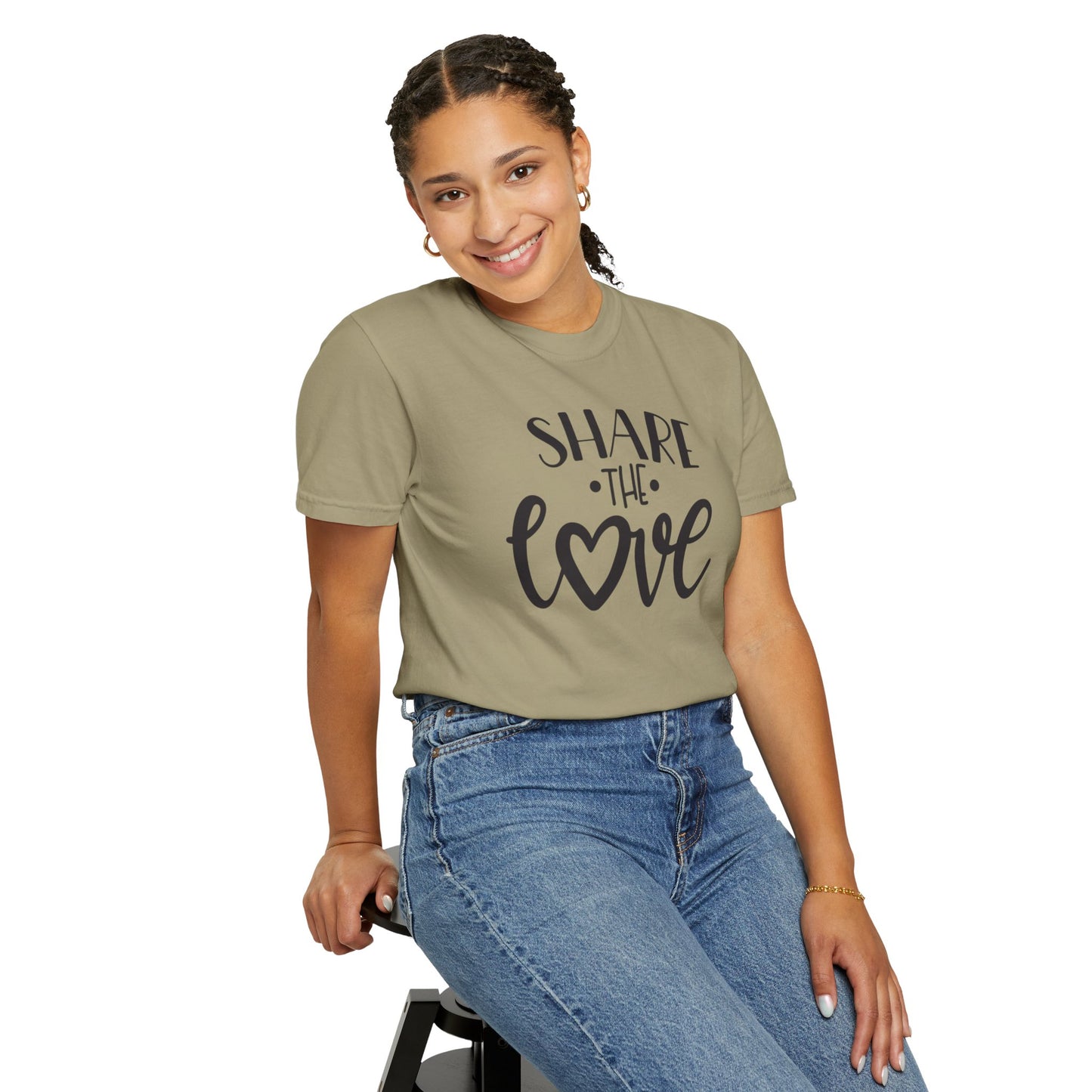 Share The Love Kindness Tee Compassion Empathy Support Community Affection Unisex Heavy Cotton T-Shirt