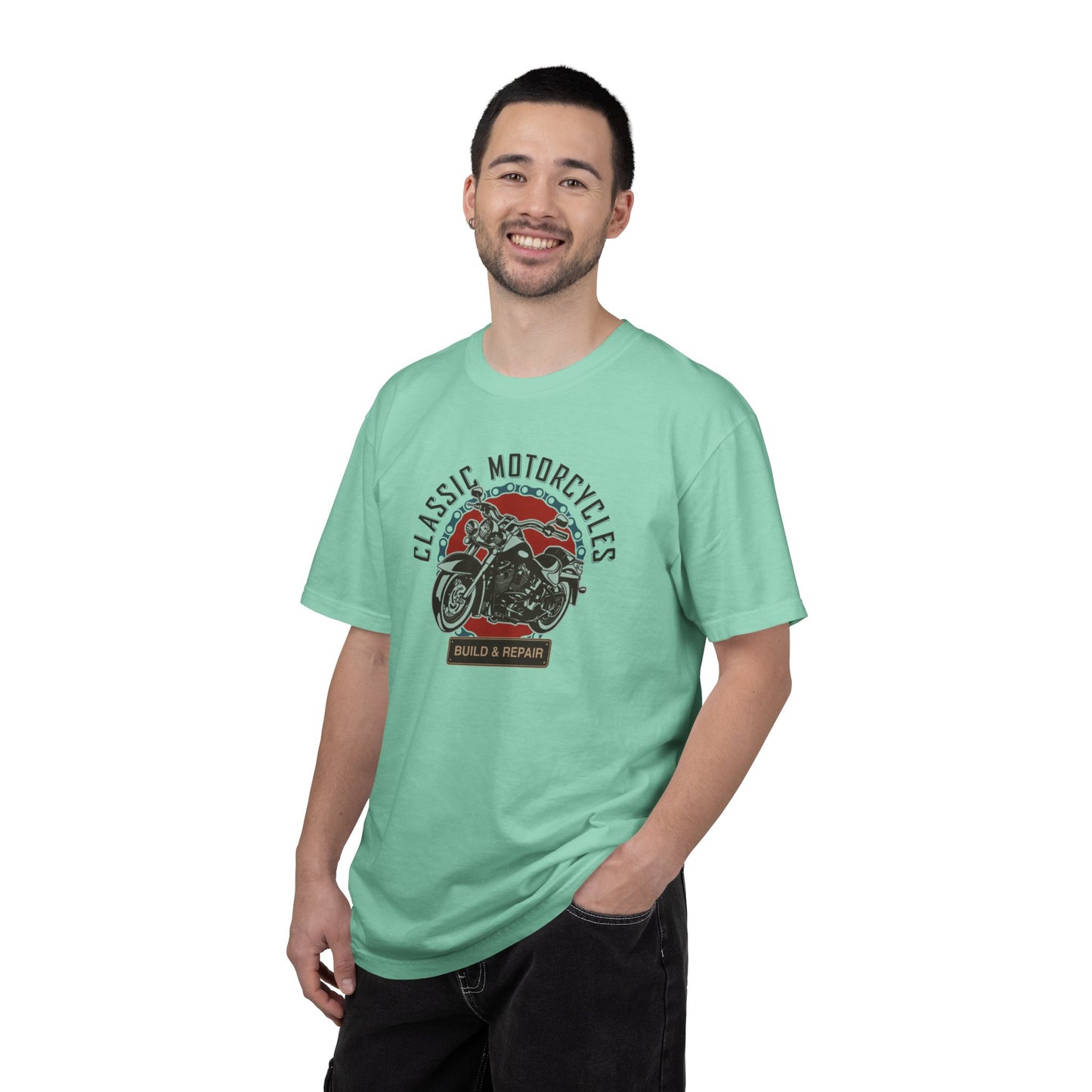 Classic Motorcycles Custom Engine Club Motorbike Lovers Trendy Tee High-speed Rider Adventure Racer Unisex Heavy Cotton T-Shirt