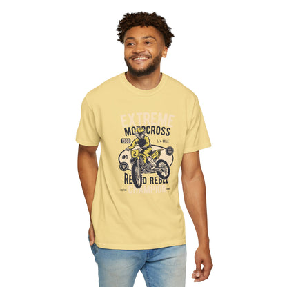 Extreme Champion Epic Trail Exploration Tee Thrill-Seeking Stunt Mastery Downhill Rush Unisex Heavy Cotton T-Shirt