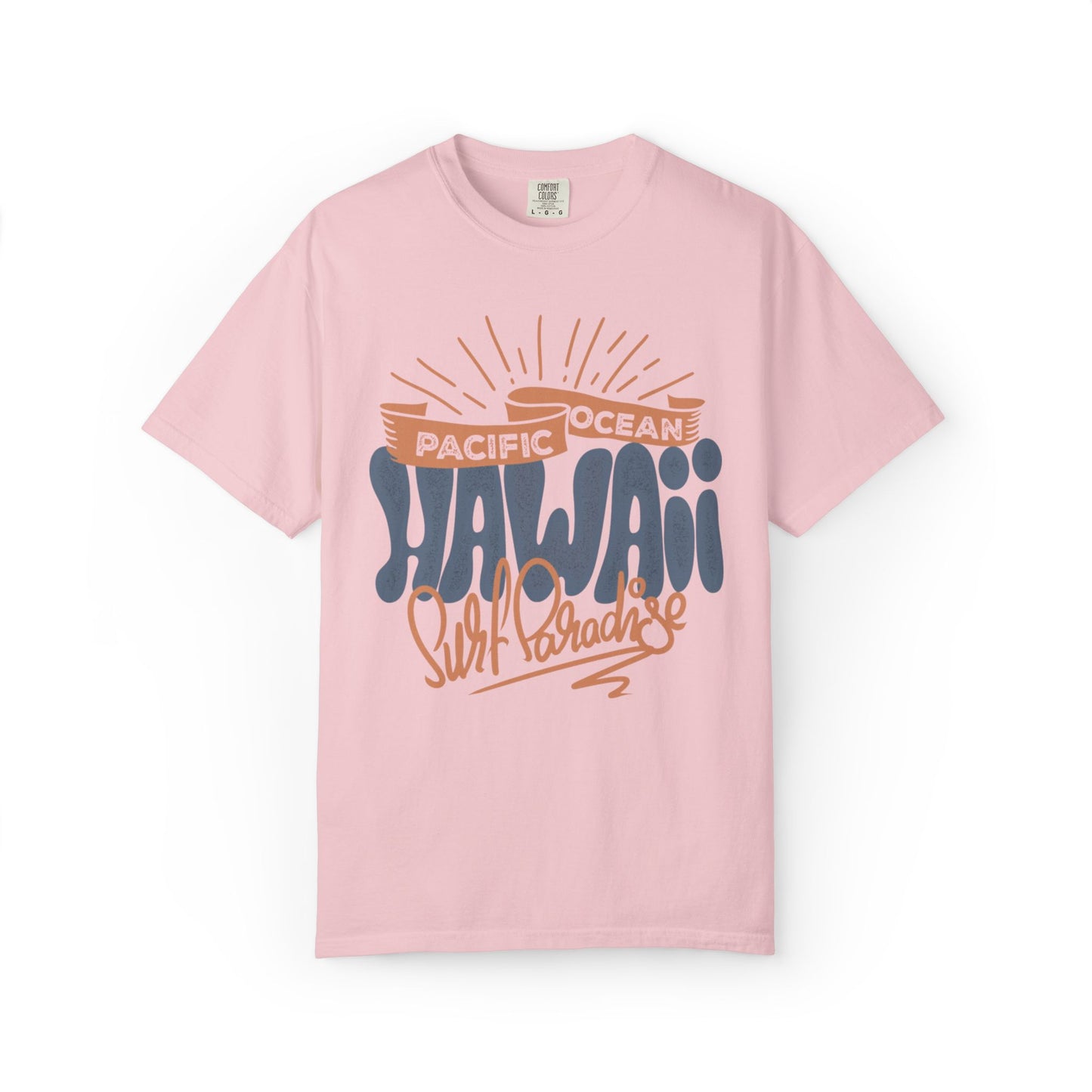 Enjoyable Pacific Ocean Hawaii Wave Rider Beach Life Sun Sand Sea Seashells Sea Waves Beach Sun Glasses Beach Surfers Unisex Heavy Cotton T-Shirt