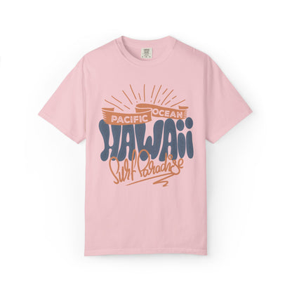 Enjoyable Pacific Ocean Hawaii Wave Rider Beach Life Sun Sand Sea Seashells Sea Waves Beach Sun Glasses Beach Surfers Unisex Heavy Cotton T-Shirt
