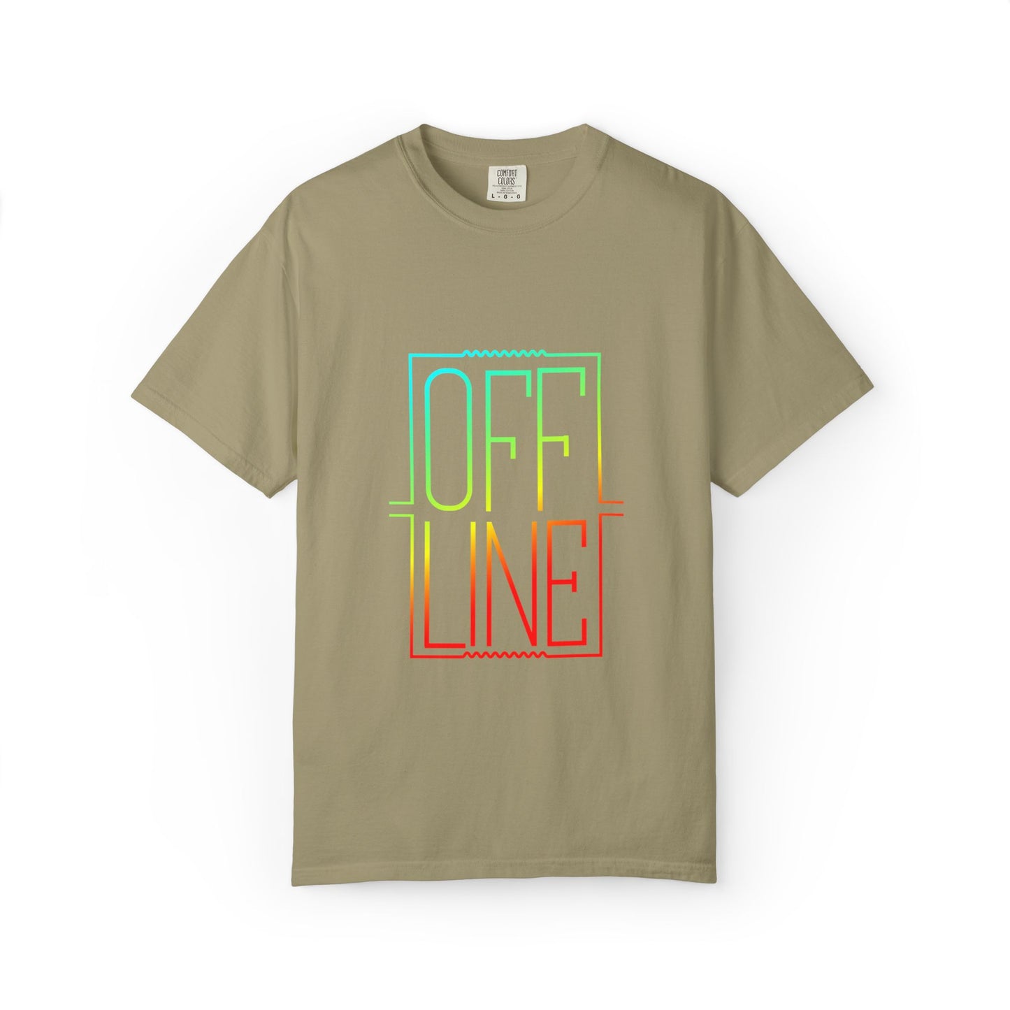 Offline Tech-Free Funny Tee Unplugged Disconnect Relaxation Peaceful Living No Screen Digital Break Unisex Heavy Cotton T-Shirt