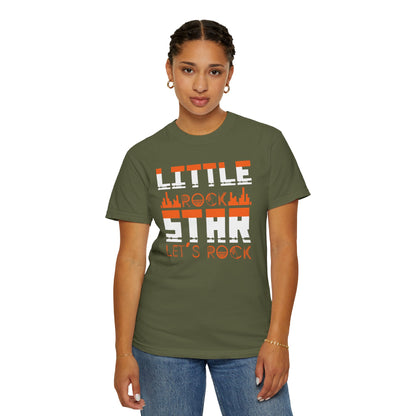 Thrilling Little Rock Star Born To Rock Rock And Roll Passion Rocker At Heart Rock Enthusiasm Unisex Heavy Cotton T-Shirt